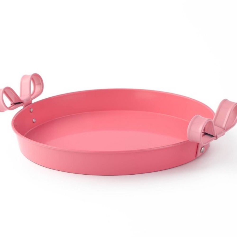 Target Bullseye 🎯 Playground Valentines Serving Bow Tray Pink Metal, NEW 2025 - Picture 5 of 7